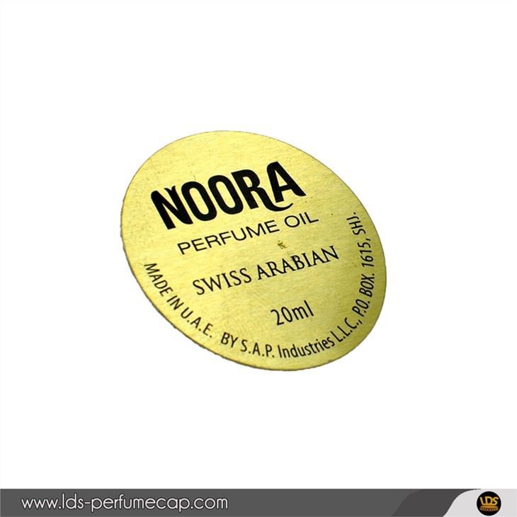 ฉลากน้ำมันน้ำหอมโลหะอลูมิเนียม